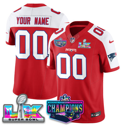 Custom NE 2025 Vapor Jersey - AFC Champions Limited Patch - All Stitchedhed (Copy)