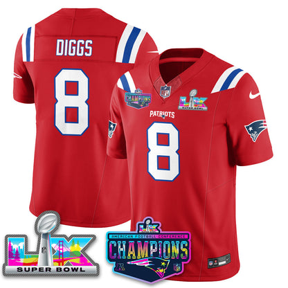 NE 2025 Vapor Jersey - AFC Champions Limited Patch - Stitched