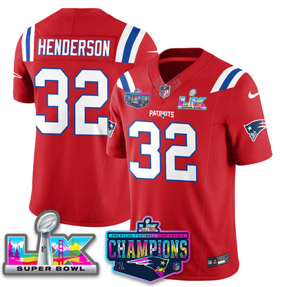 NE 2025 Vapor Jersey - AFC Champions Limited Patch - Stitched