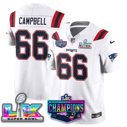 NE 2025 Vapor Jersey - AFC Champions Limited Patch - Stitched