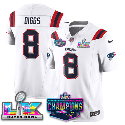 NE 2025 Vapor Jersey - AFC Champions Limited Patch - Stitched