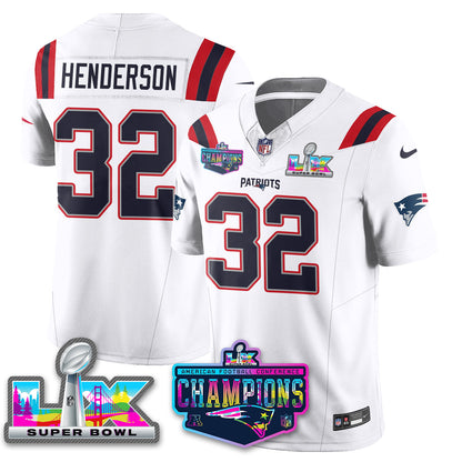 NE 2025 Vapor Jersey - AFC Champions Limited Patch - Stitched