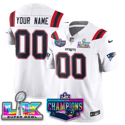 Custom NE 2025 Vapor Jersey - AFC Champions Limited Patch - All Stitchedhed (Copy)