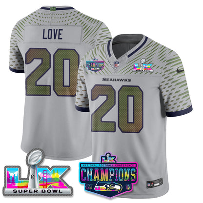 SEA 2025 Vapor Limited Jersey - NFC Champions Limited Patch - Stitched