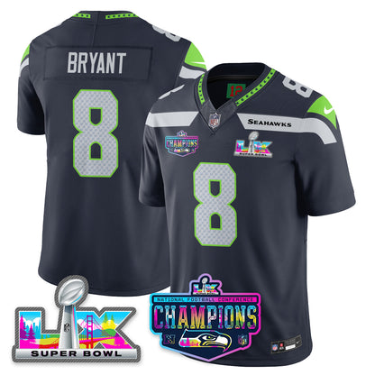 SEA 2025 Vapor Limited Jersey - NFC Champions Limited Patch - Stitched