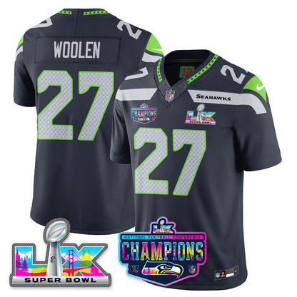 SEA 2025 Vapor Limited Jersey - NFC Champions Limited Patch - Stitched