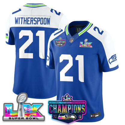 SEA 2025 Vapor Limited Jersey - NFC Champions Limited Patch - Stitched