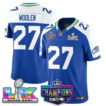 SEA 2025 Vapor Limited Jersey - NFC Champions Limited Patch - Stitched