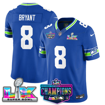 SEA 2025 Vapor Limited Jersey - NFC Champions Limited Patch - Stitched