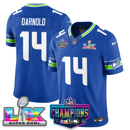 SEA 2025 Vapor Limited Jersey - NFC Champions Limited Patch - Stitched