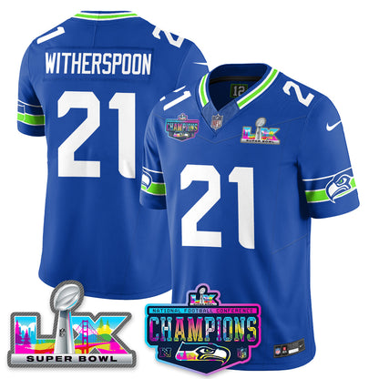SEA 2025 Vapor Limited Jersey - NFC Champions Limited Patch - Stitched