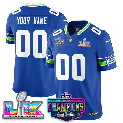 SEA 2025 Vapor Limited Jersey - NFC Champions Limited Patch - Stitched