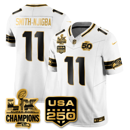 SEA Super Bowl LX Champions Jersey - Stitched N1