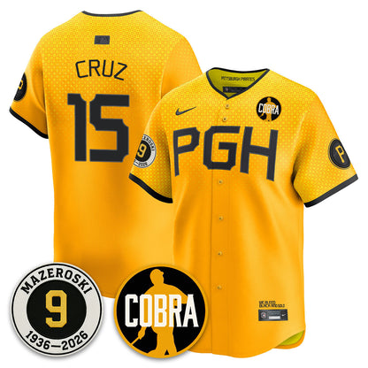 PIT Memories Vapor Limited Jersey - Bill Mazeroski Patch - Stitched