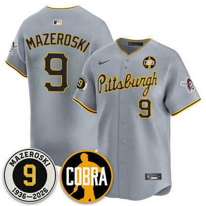 PIT Memories Vapor Limited Jersey - Bill Mazeroski Patch - Stitched
