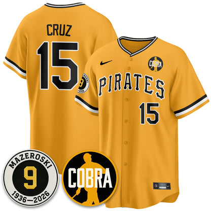 PIT Memories Vapor Limited Jersey - Bill Mazeroski Patch - Stitched