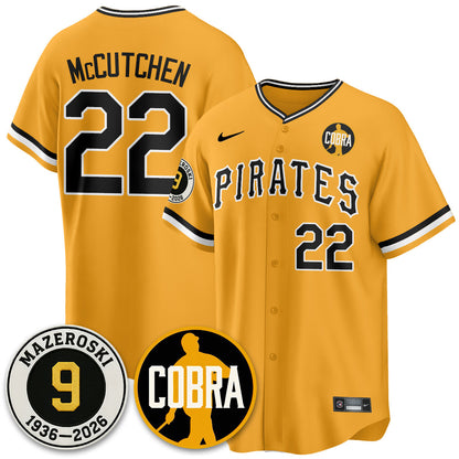 PIT Memories Vapor Limited Jersey - Bill Mazeroski Patch - Stitched