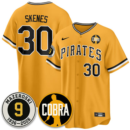 PIT Memories Vapor Limited Jersey - Bill Mazeroski Patch - Stitched