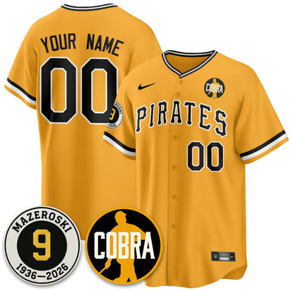 PIT Memories Vapor Limited Jersey - Bill Mazeroski Patch - Stitched
