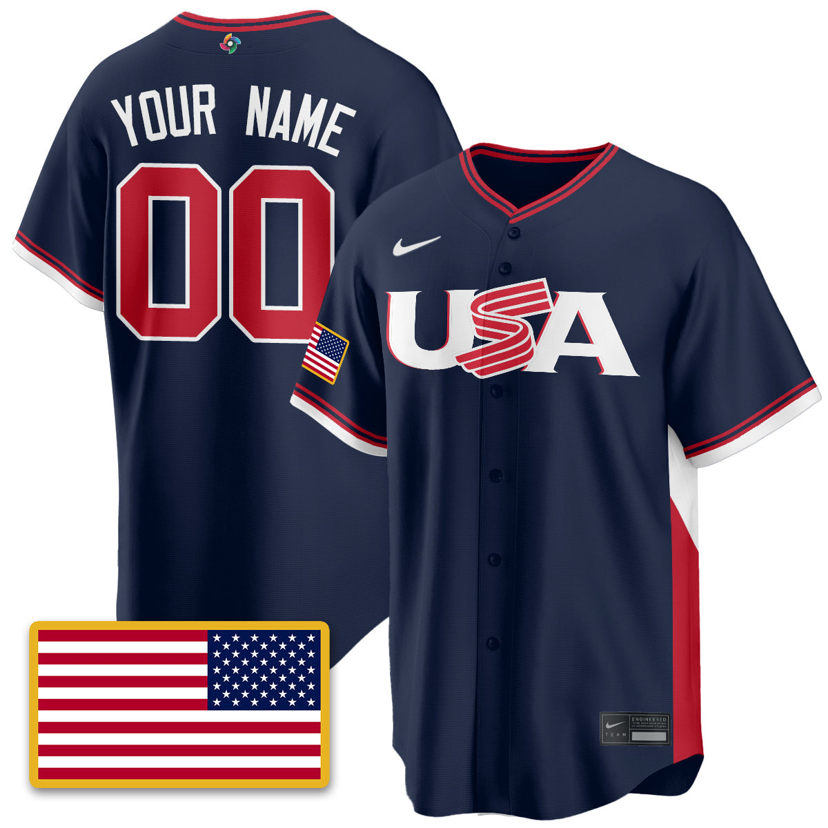 USA Baseball  2026 World Baseball Classic Limited Jersey - Stitched