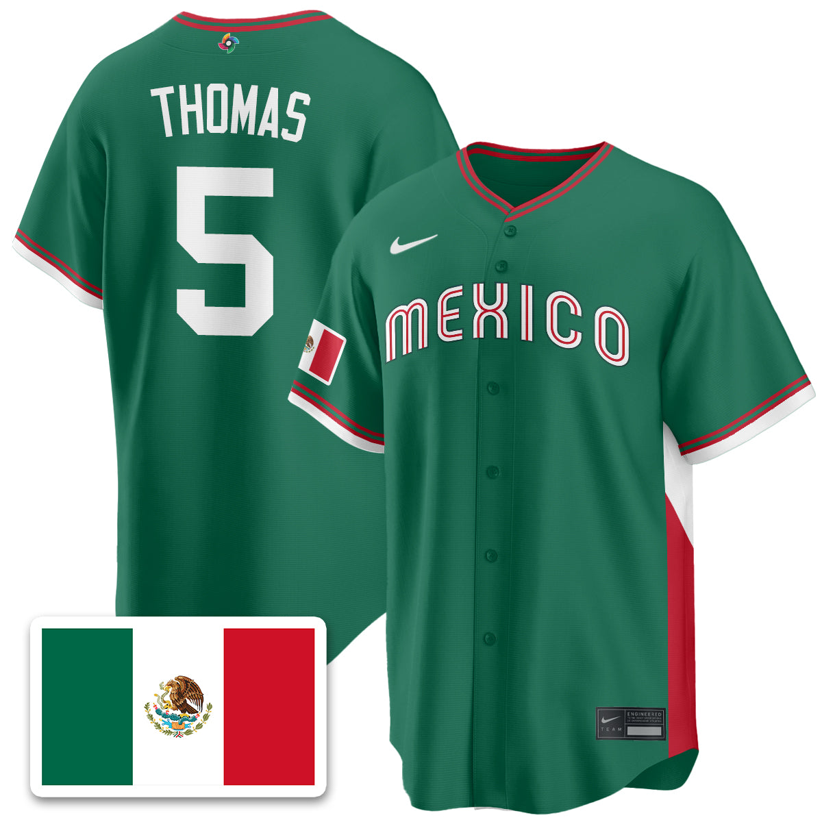 Mexico Baseball 2026 World Baseball Classic Limited Jersey - Stitched