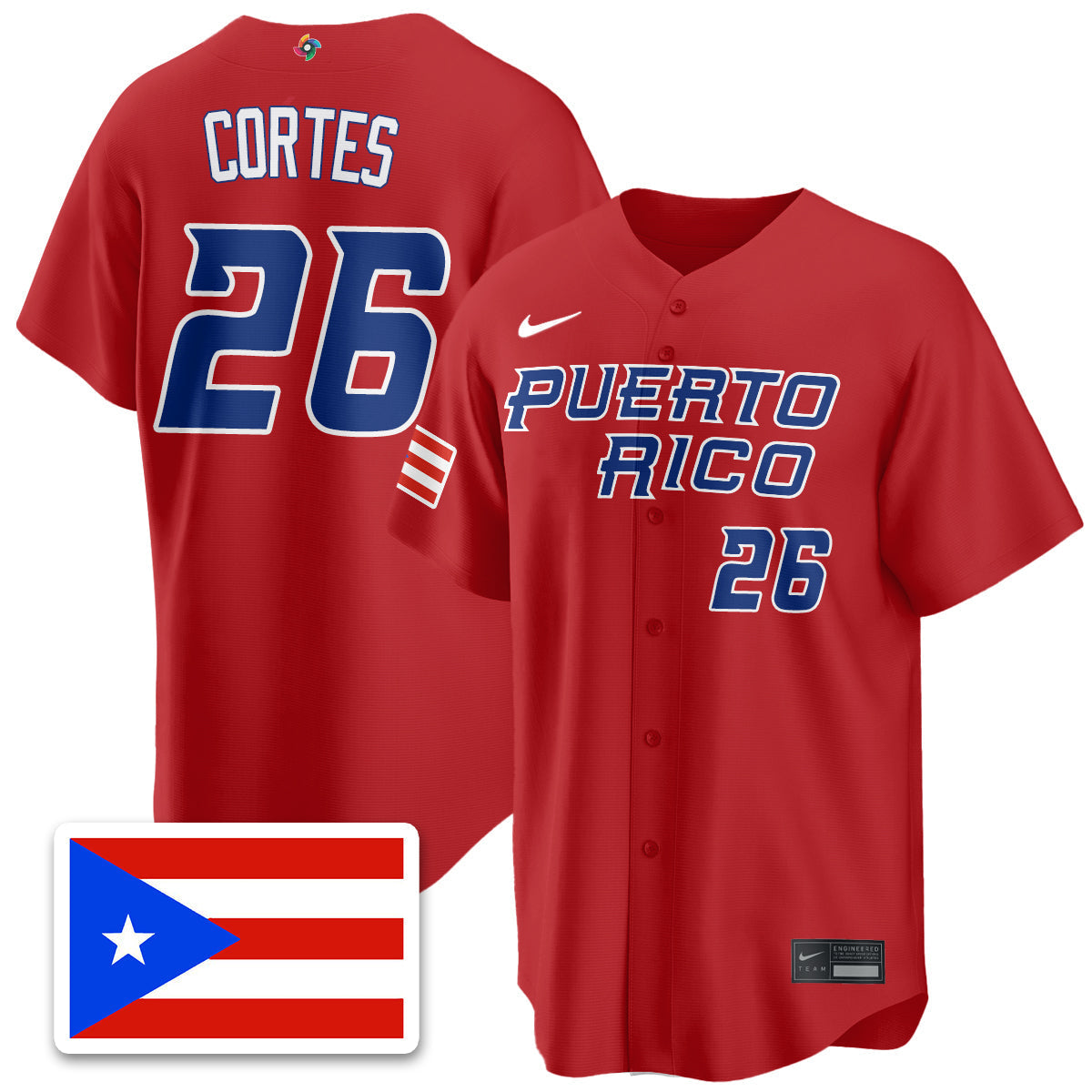 Puerto Rico Baseball 2026 World Baseball Classic Limited Jersey - Stitched