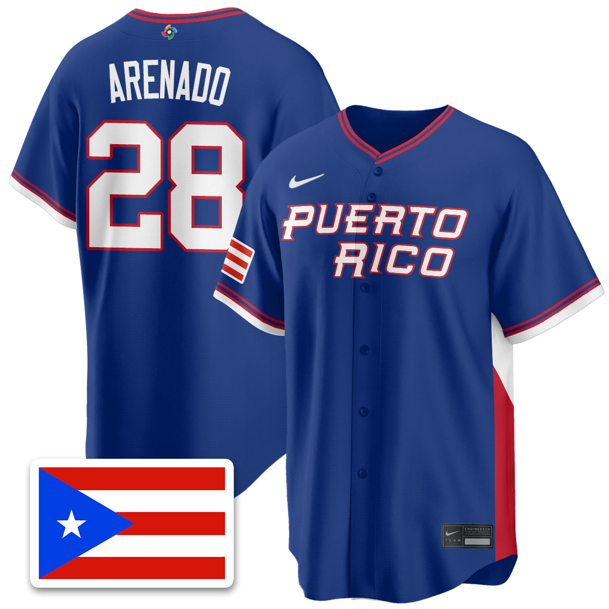 Puerto Rico Baseball 2026 World Baseball Classic Limited Jersey - Stitched