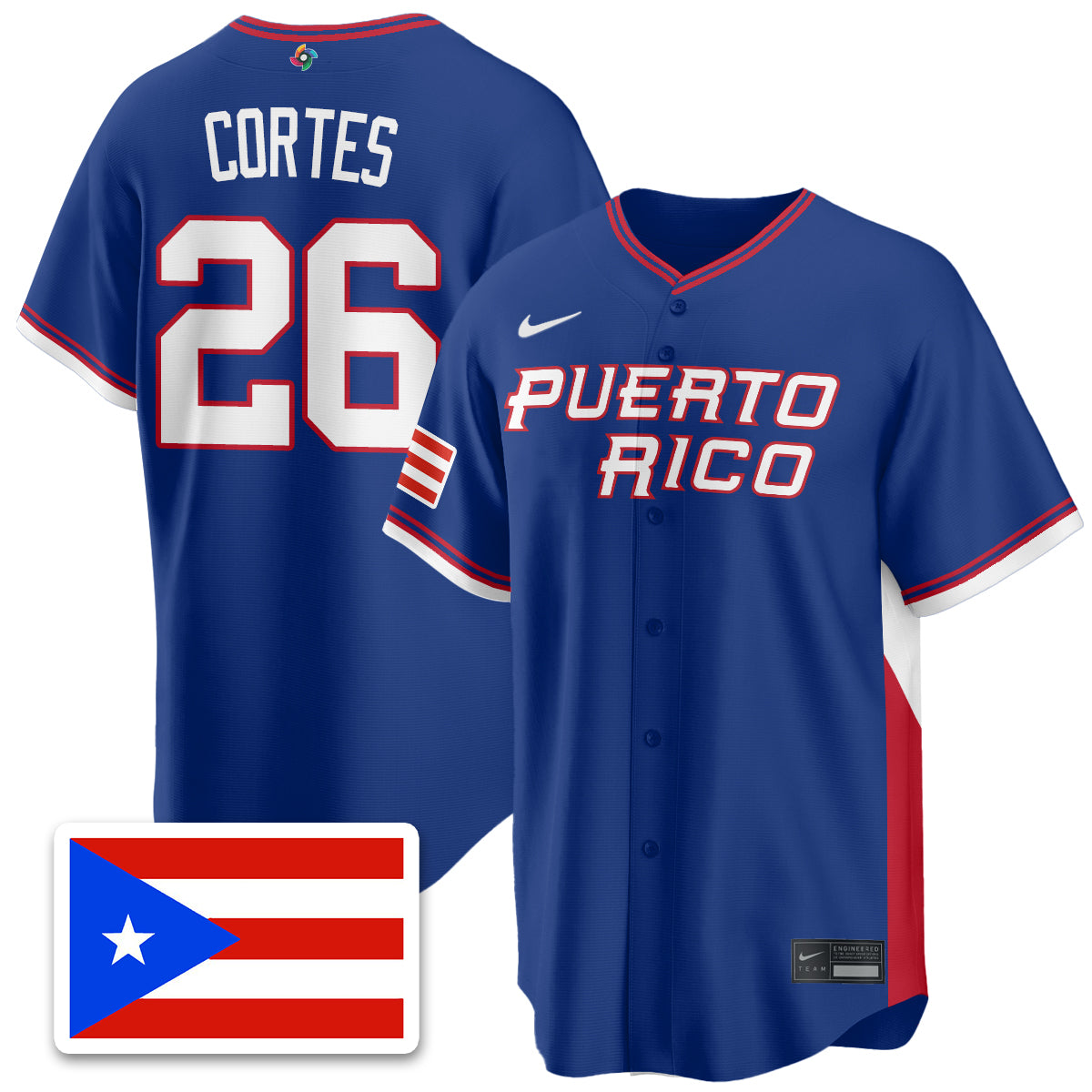 Puerto Rico Baseball 2026 World Baseball Classic Limited Jersey - Stitched