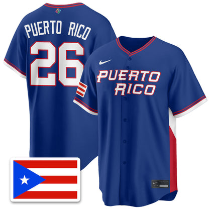 Puerto Rico Baseball 2026 World Baseball Classic Limited Jersey - Stitched