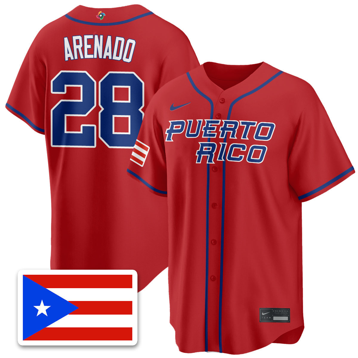 Puerto Rico Baseball 2026 World Baseball Classic Limited Jersey - Stitched