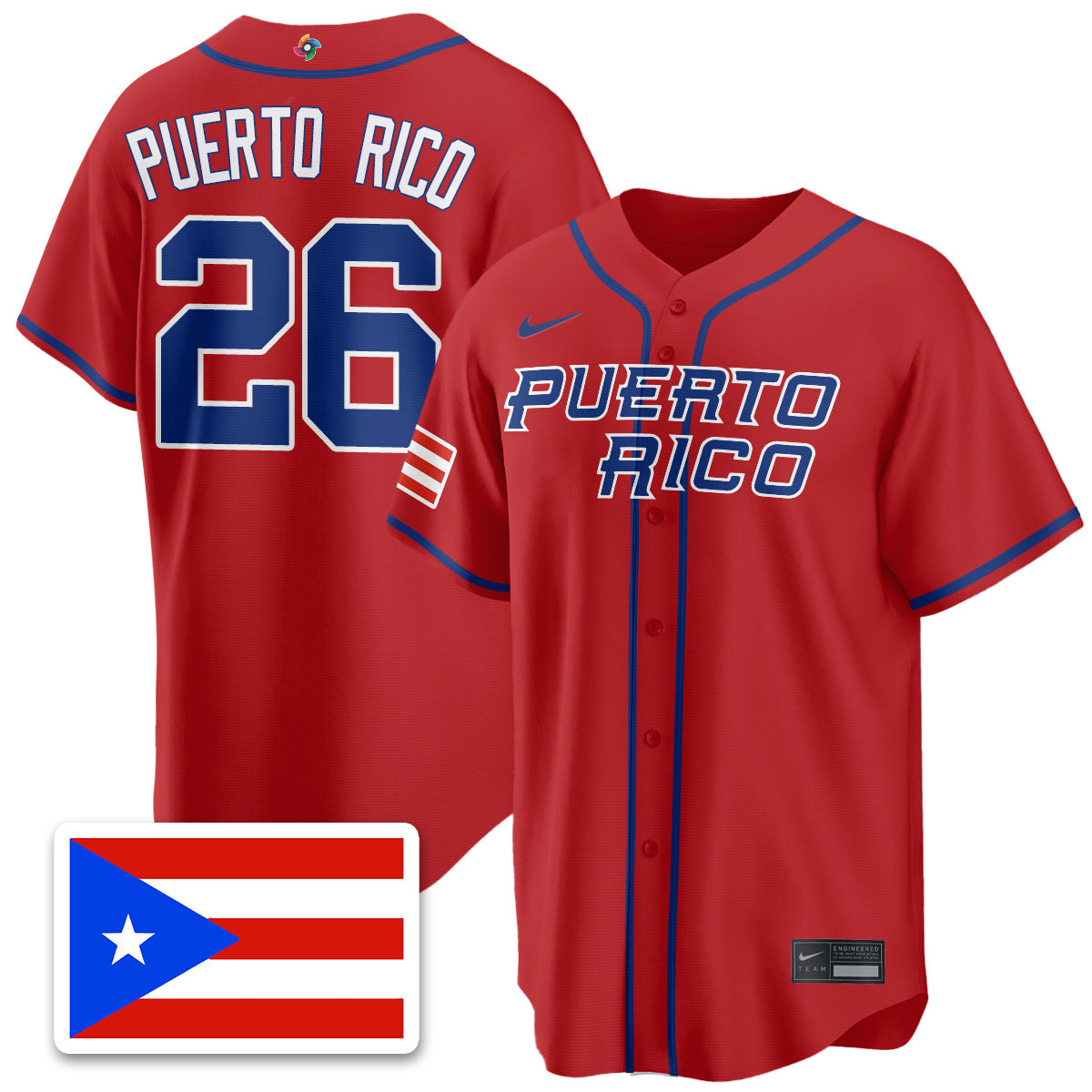 Puerto Rico Baseball 2026 World Baseball Classic Limited Jersey - Stitched