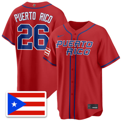 Puerto Rico Baseball 2026 World Baseball Classic Limited Jersey - Stitched