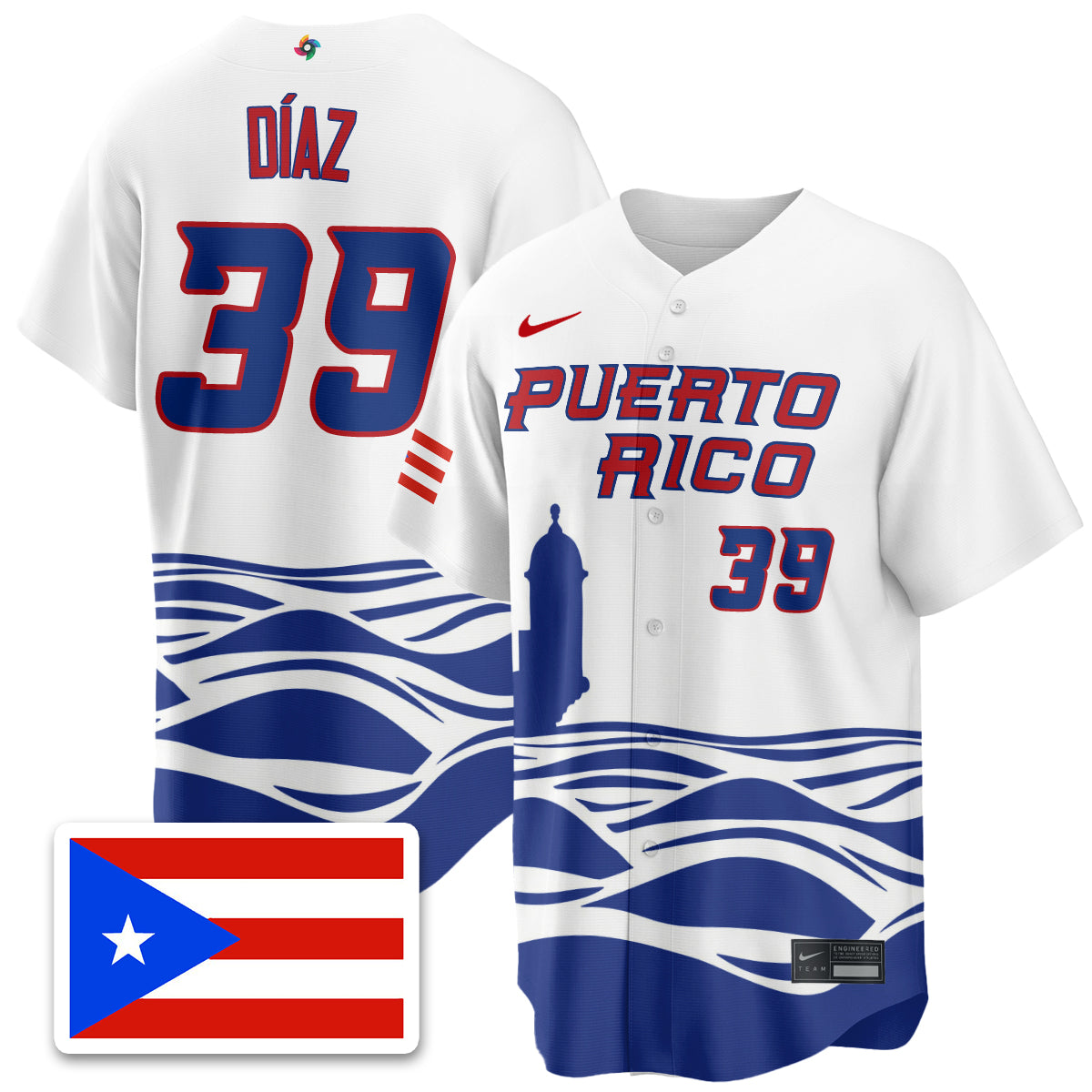 Puerto Rico Baseball 2026 World Baseball Classic Limited Jersey - Stitched
