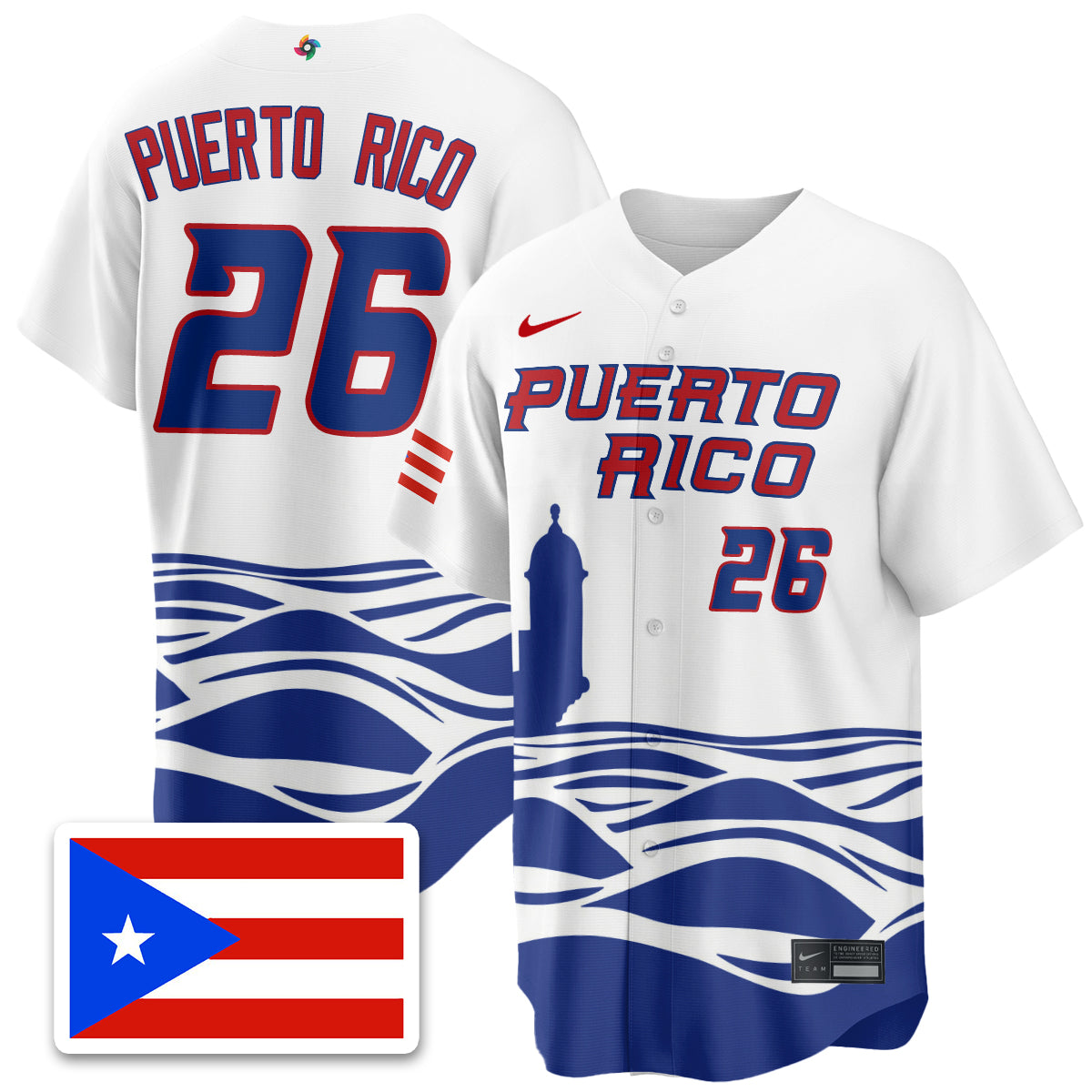 Puerto Rico Baseball 2026 World Baseball Classic Limited Jersey - Stitched