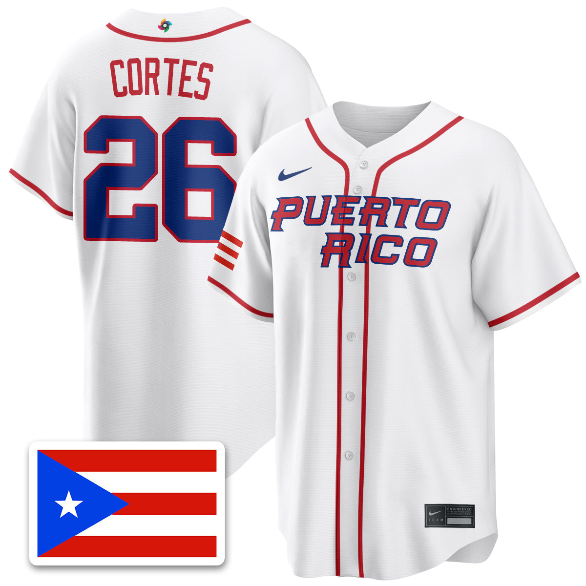 Puerto Rico Baseball 2026 World Baseball Classic Limited Jersey - Stitched