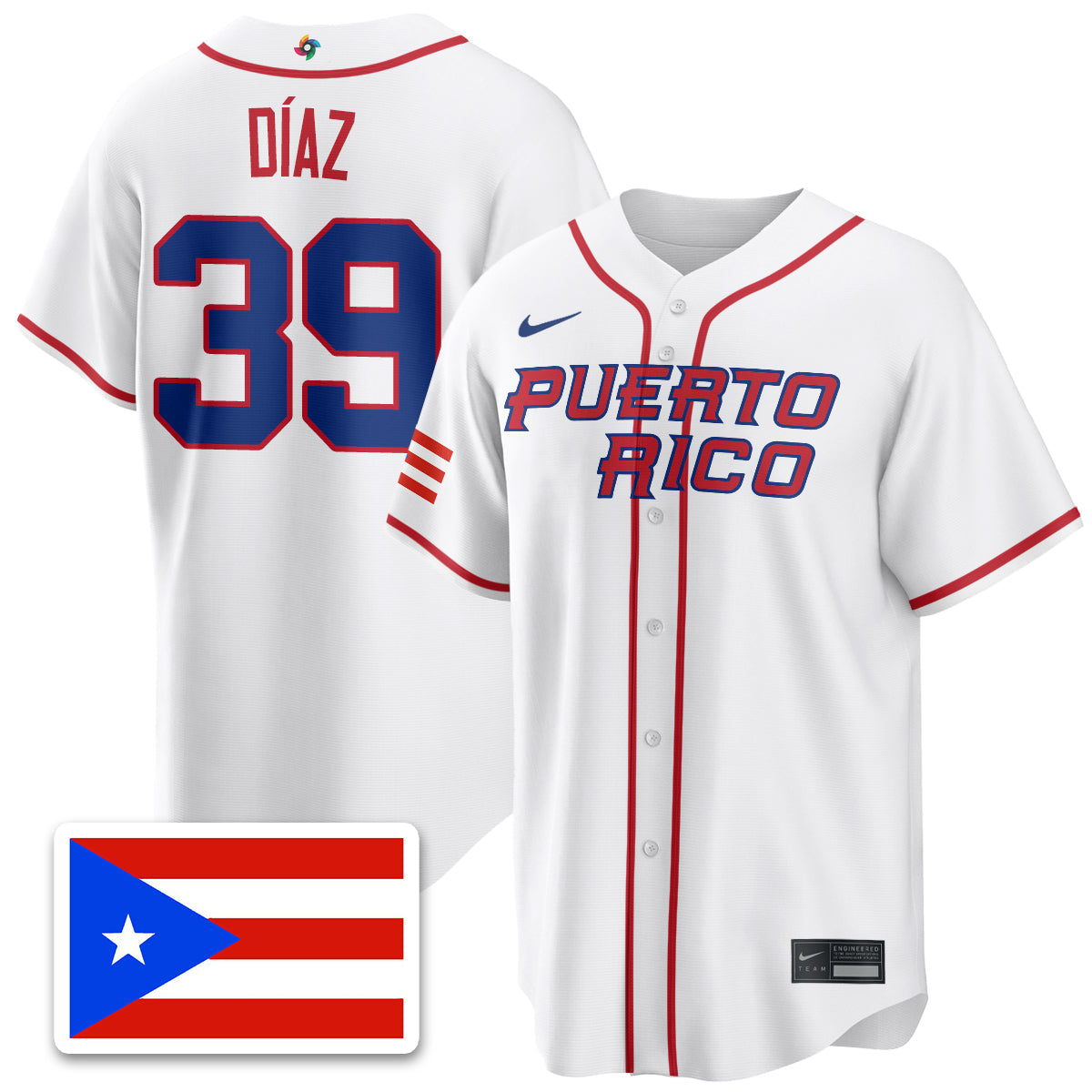Puerto Rico Baseball 2026 World Baseball Classic Limited Jersey - Stitched