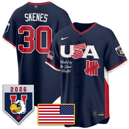 USA Baseball x Undefeated 2026 World Baseball Classic Limited Jersey - Stitched
