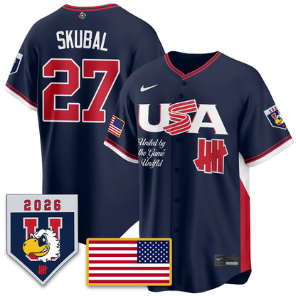 USA Baseball x Undefeated 2026 World Baseball Classic Limited Jersey - Stitched