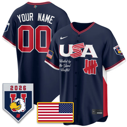 USA Baseball x Undefeated 2026 World Baseball Classic Limited Jersey - Stitched