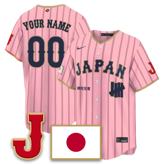 Custom Japan Baseball x Undefeated 2026 World Baseball Classic Limited Jersey - Stitched