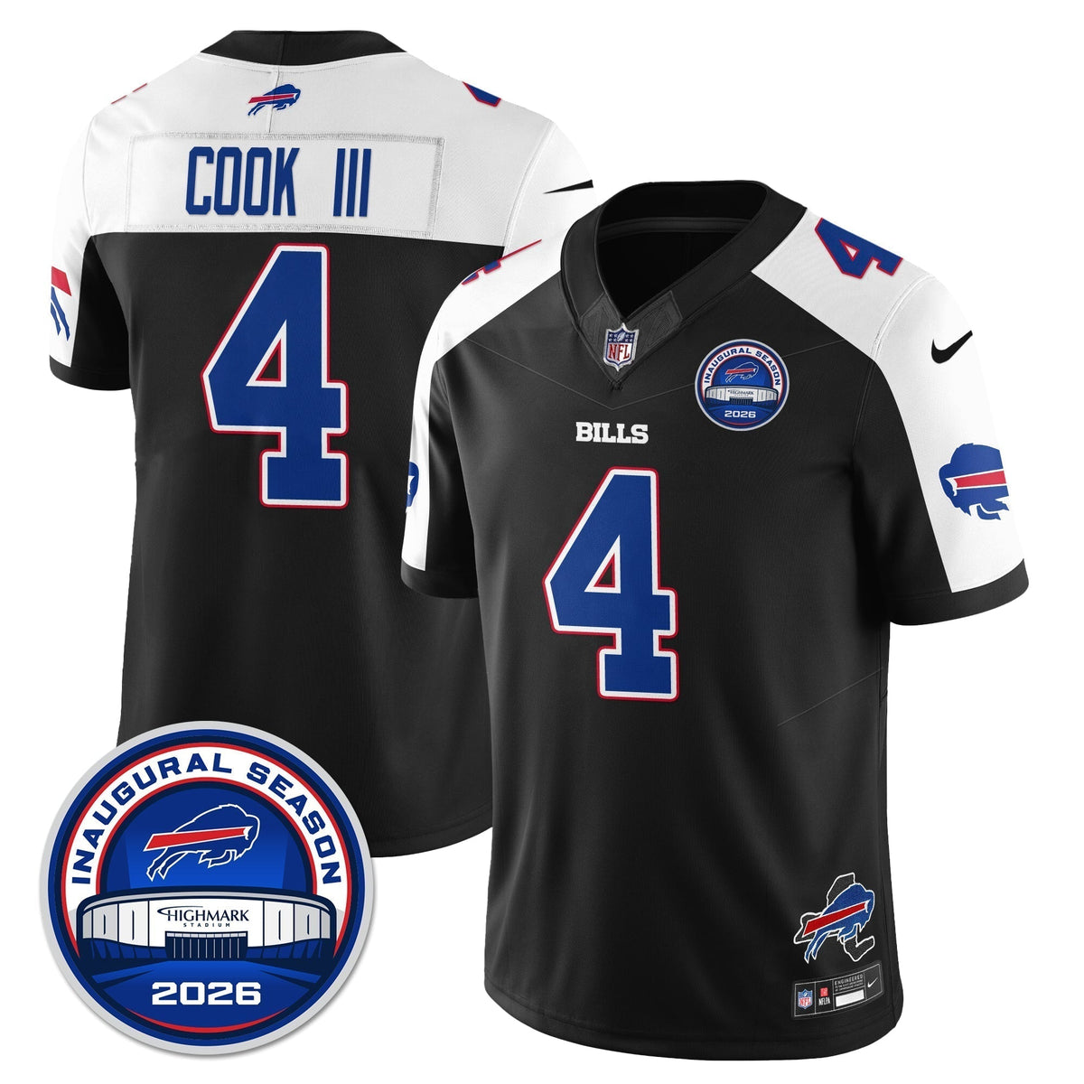 BUF 2026 Inaugural Season Patch Vapor Limited Jersey - Stitched