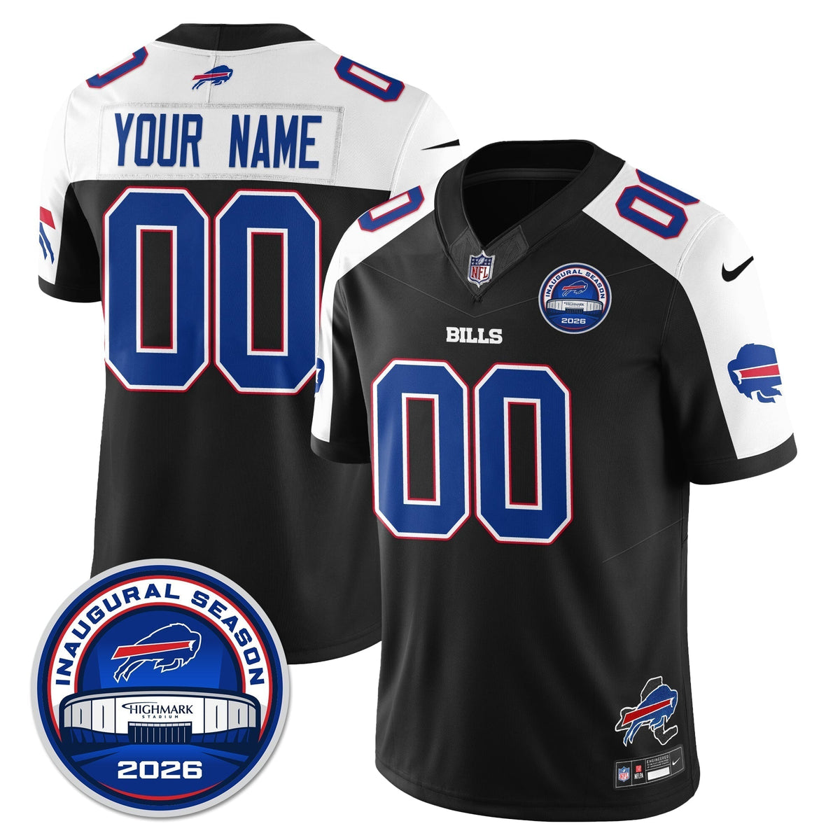 BUF 2026 Inaugural Season Patch Vapor Limited Jersey - Stitched