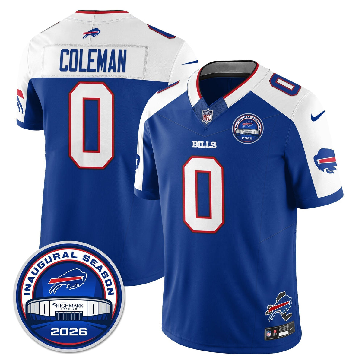 BUF 2026 Inaugural Season Patch Vapor Limited Jersey - Stitched