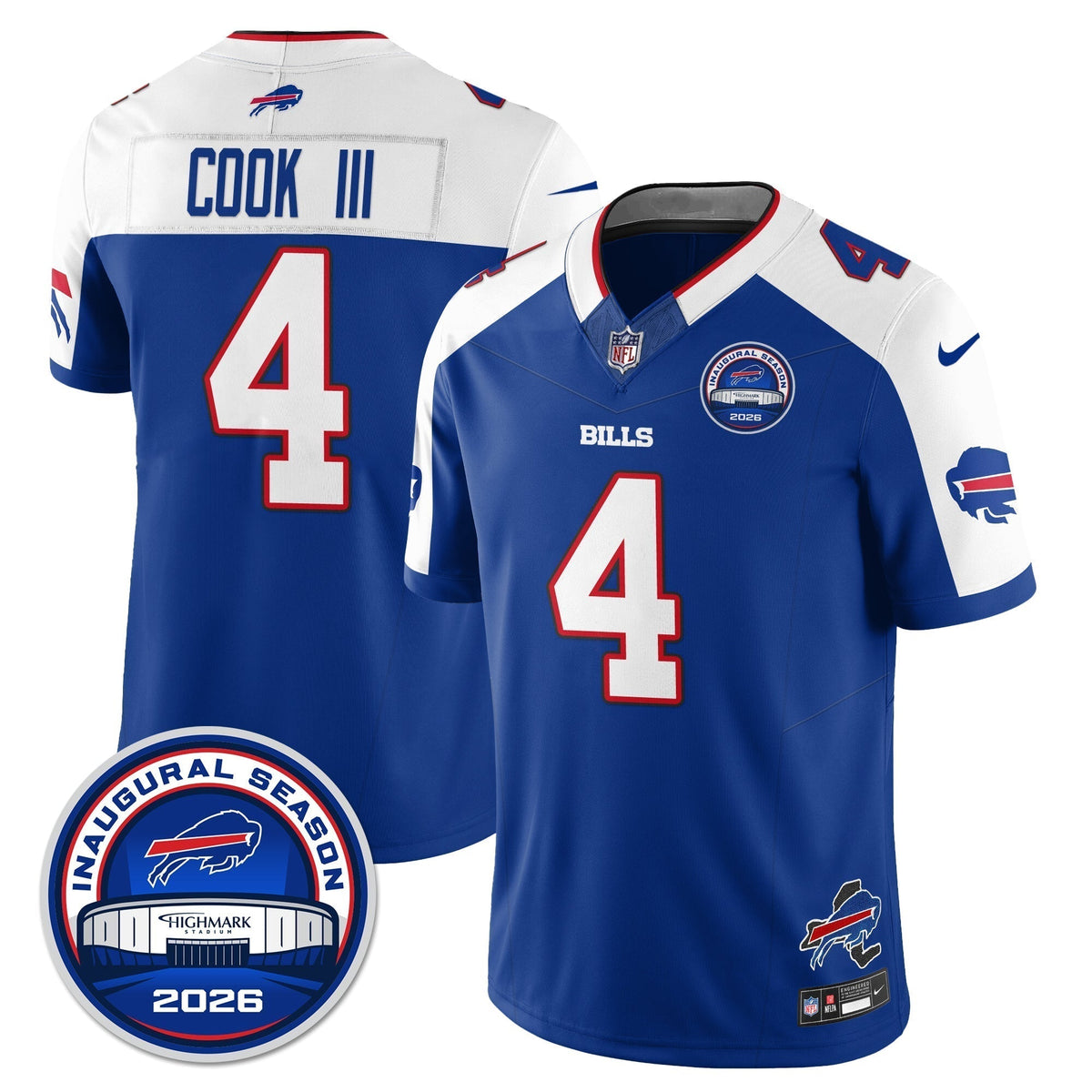 BUF 2026 Inaugural Season Patch Vapor Limited Jersey - Stitched