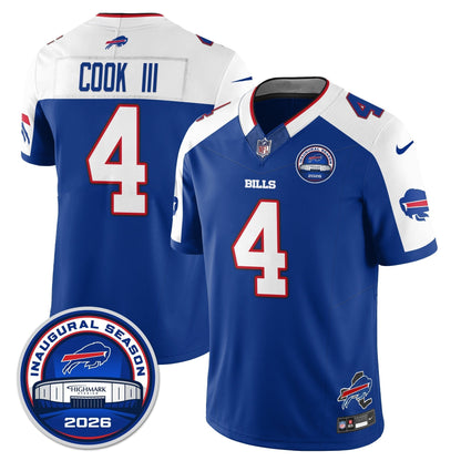 BUF 2026 Inaugural Season Patch Vapor Limited Jersey - Stitched