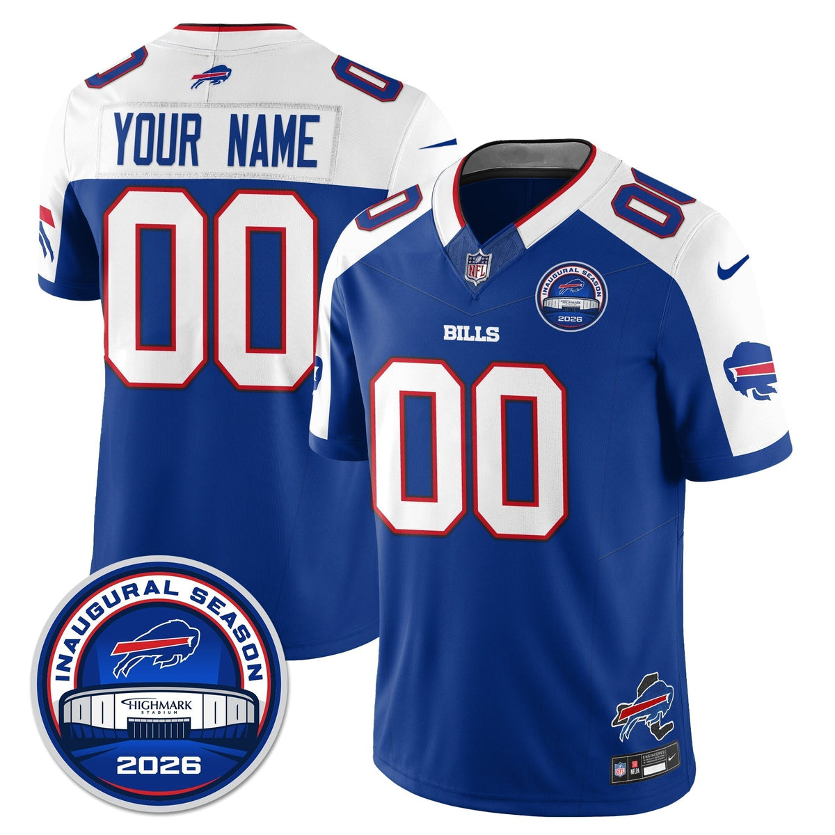 BUF 2026 Inaugural Season Patch Vapor Limited Jersey - Stitched