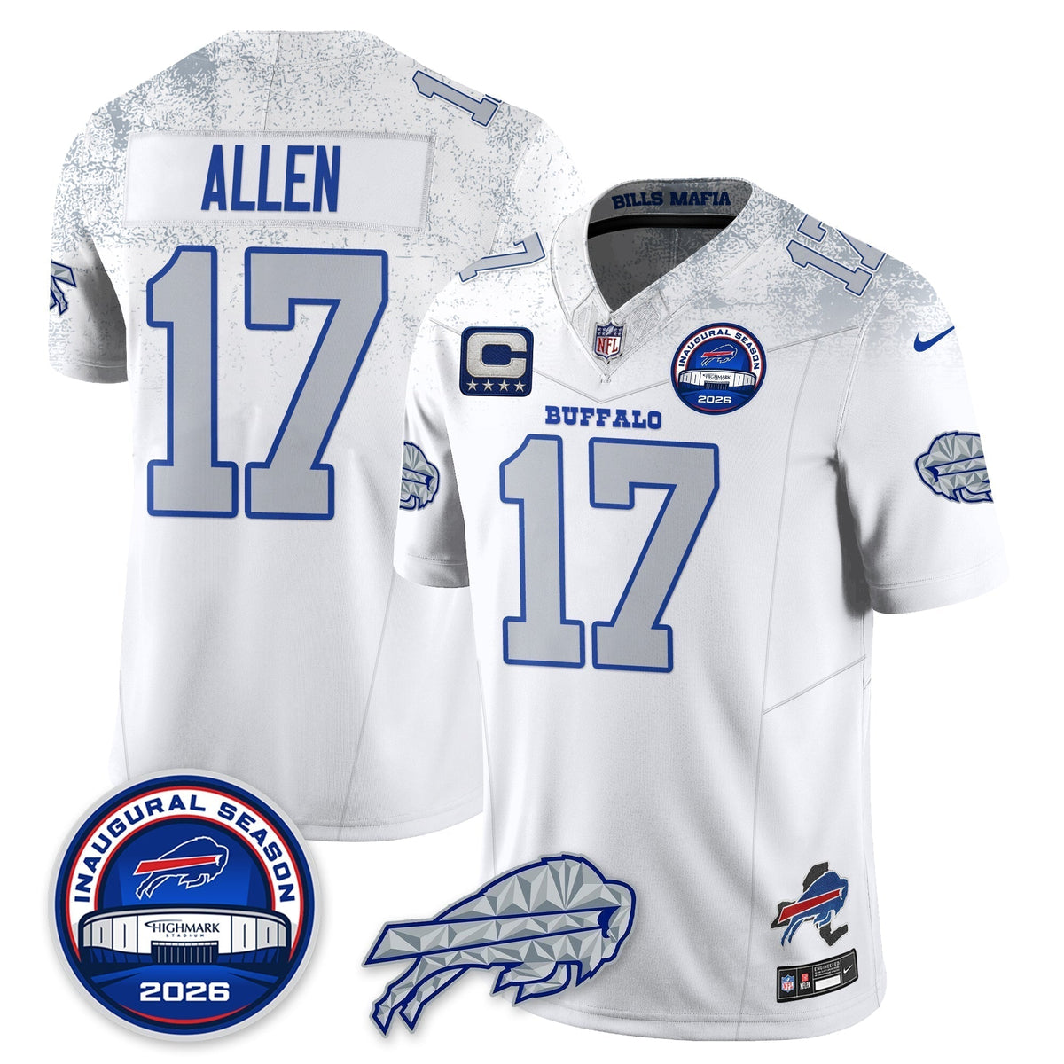 BUF 2026 Inaugural Season Patch Vapor Limited Jersey - Stitched