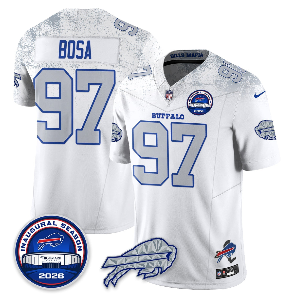 BUF 2026 Inaugural Season Patch Vapor Limited Jersey - Stitched