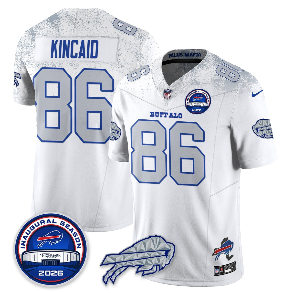 BUF 2026 Inaugural Season Patch Vapor Limited Jersey - Stitched