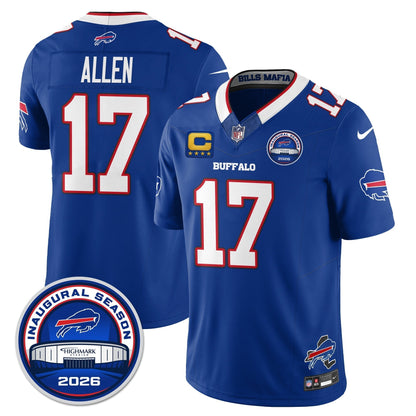 BUF 2026 Inaugural Season Patch Vapor Limited Jersey - Stitched